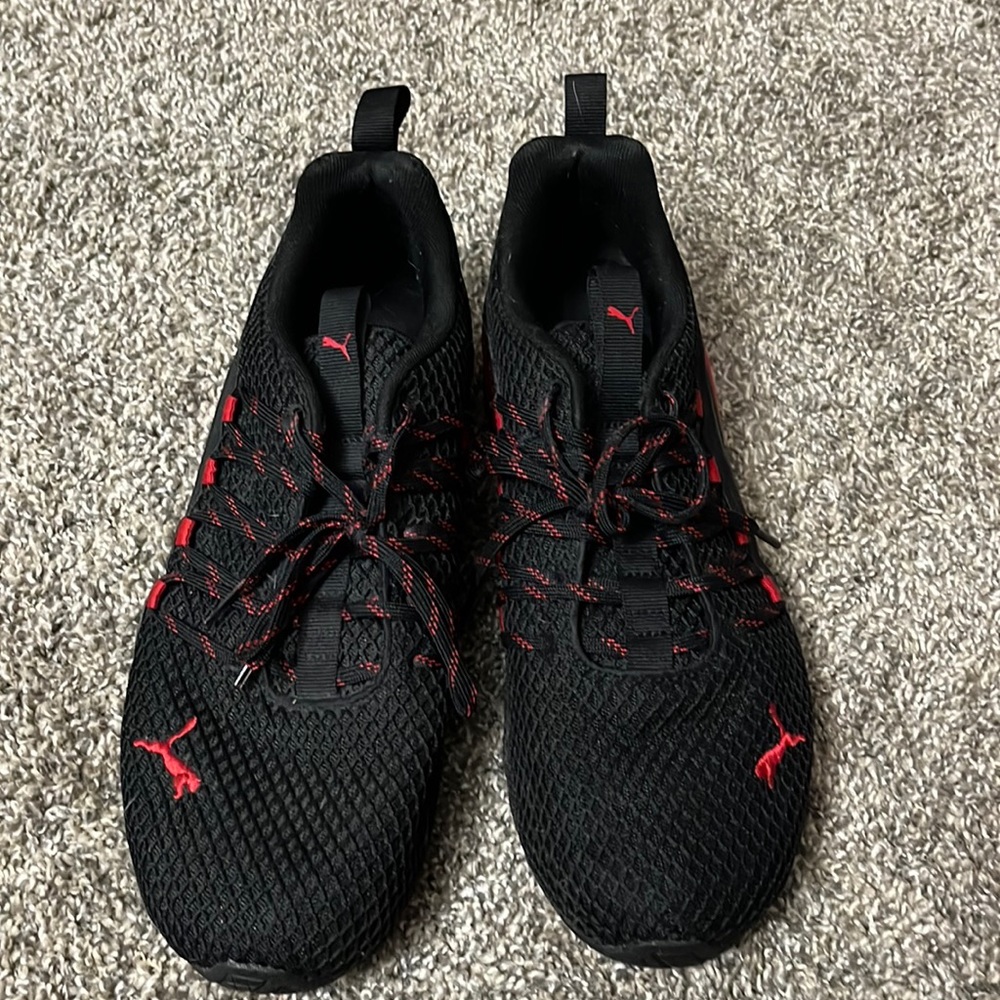 Red and black Pumas